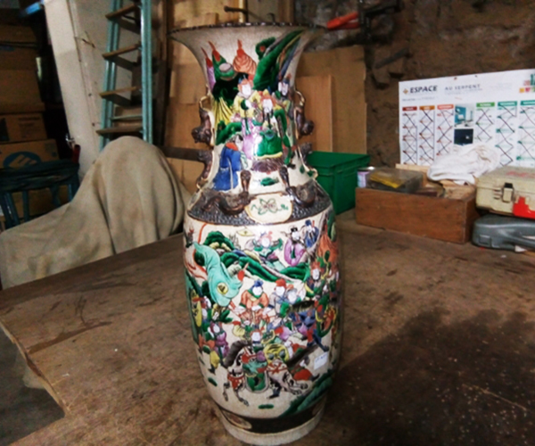 Grand vase chinois Nankin